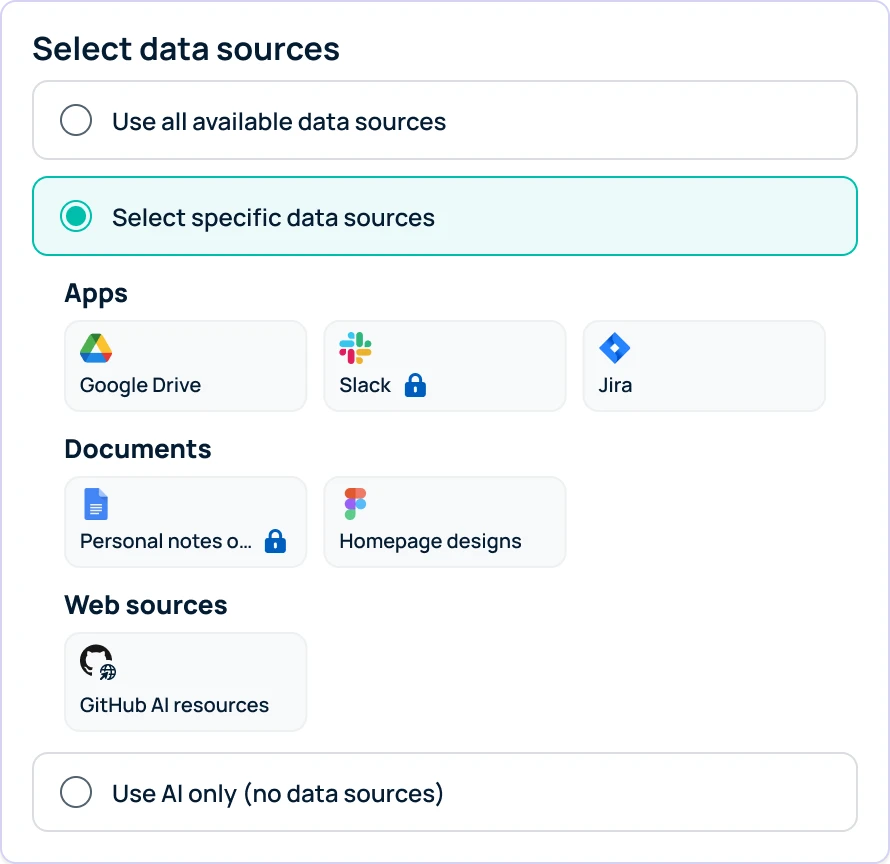 AI agent tool trained on your enterprise data